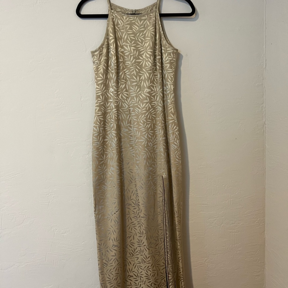 Escada vintage 90s slip style dress with high slit - Picture 3 of 13